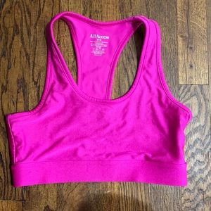 Hot pink all access bra from bandier